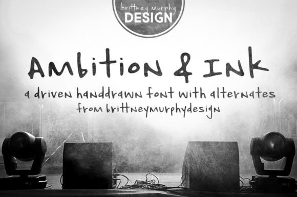 Ambition & Ink: A Driven Hand-Drawn Font for Modern Projects