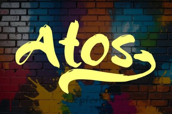 Atos: A Bold Script Font for Urban Creativity