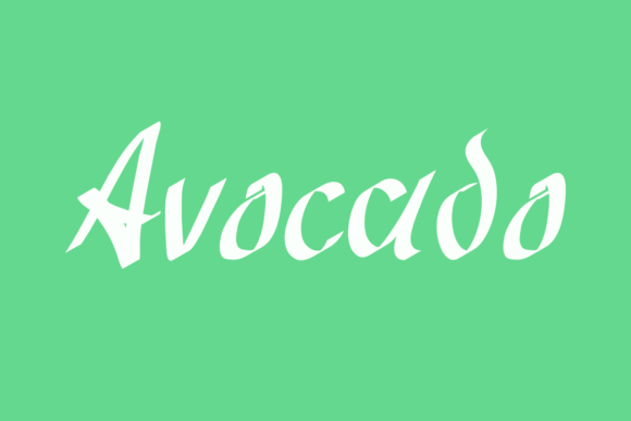 Avocado: A Playful Handwritten Font for Creative Projects