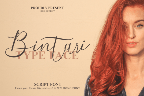 Bintari: A Modern Handwritten Script Font for Creative Projects