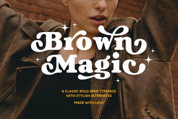 Brown Magic: A Vintage Serif for Timeless Designs