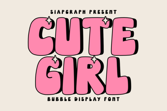 Cute Girl: The Sweet & Sparkly Display Font