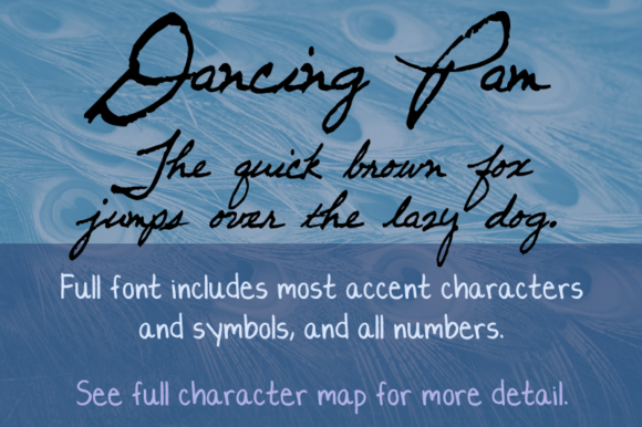 Dancing Pam: A Playful Script Font for Creative Titles