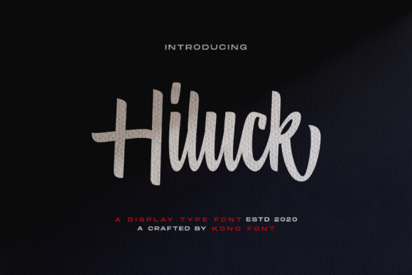 Discover Hiluck: A Playful Script Font for Modern Creators