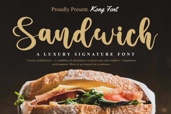 Discover the Sandwich Font: A Playful Handwritten Script