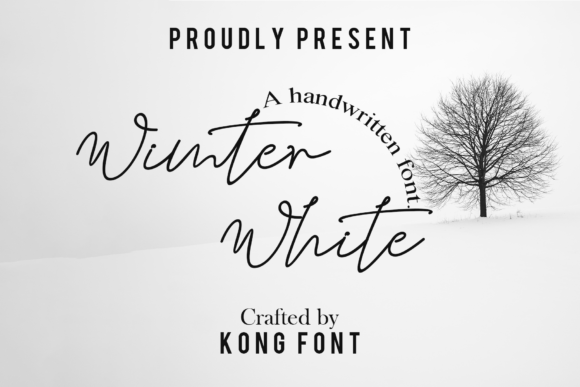 Discover Winter White: A Modern Handwritten Font
