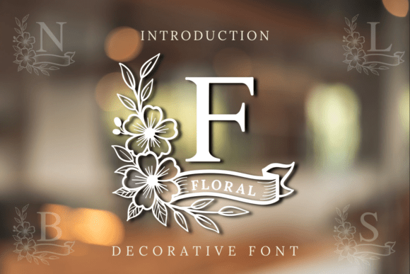 Floral Monogram: A Decorative Font for Elegant Creations
