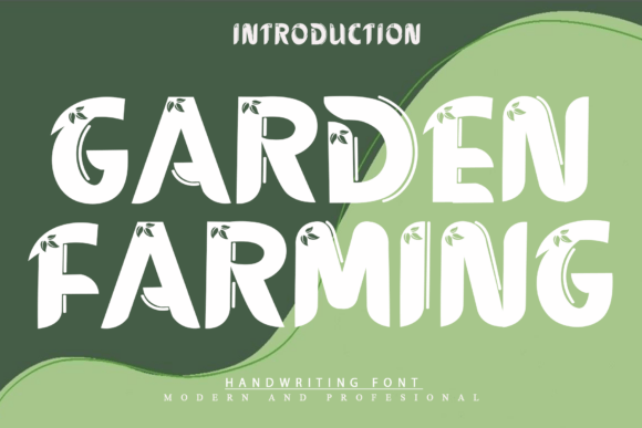 Garden Farming: A Font for Nature-Inspired Design