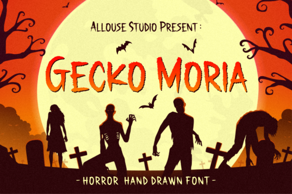 Gecko Moria: A Spooky Handwritten Font for Creative Projects