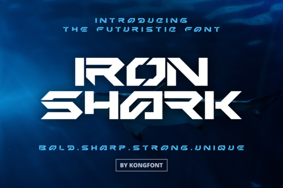 Iron Shark: A Bold, Modern Display Font for Creative Projects