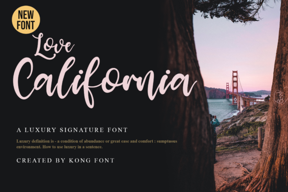 Love California: A Playful Handwritten Script Font