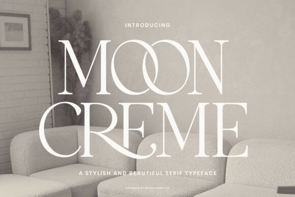 Moon Creme: A Typeface Blending Vintage Charm and Modern Elegance