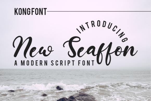New Seaffon: A Modern Script Font for Creative Projects