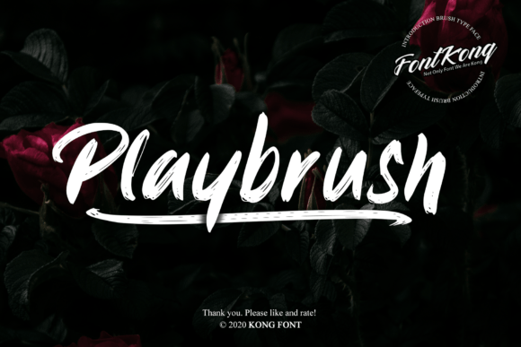 Playbrush: A Handwritten Font for Creative Designers