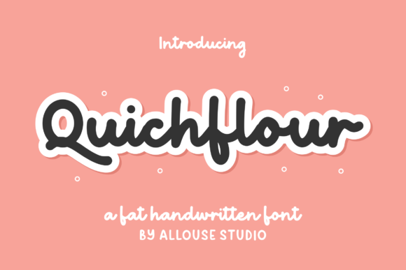 Quichflour: A Charming Handwritten Font for Creative Designs